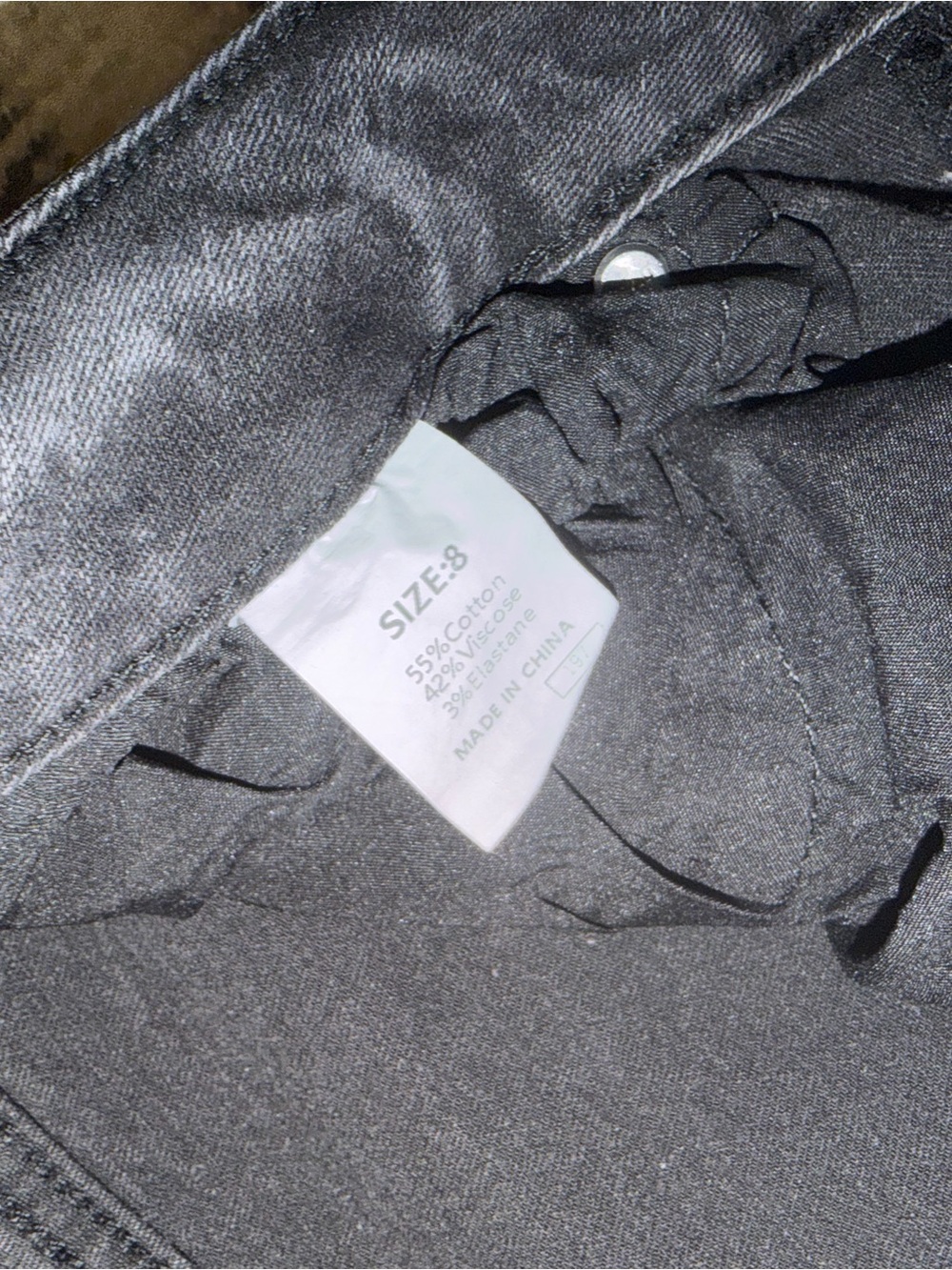 Women's Sidefeel Black Relaxed-Fit barrel Jeans sz 8 - Picture 3 of 3